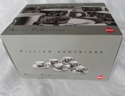 Amici Collection ILLY 6 ESPRESSO 2008 William Kentridge  TOP RARITÄT NEU OVP - Bild 1 von 4