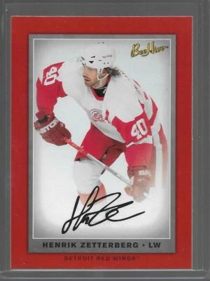 2006-07 Bee Hive Red Facsimile Signature Henrik Zetterberg #64 Detroit Red Wings - Image 1 of 2