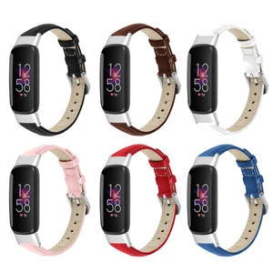 For Fitbit Luxe Genuine Leather Watch Wrist Band Strap Wristband Replacement - Picture 1 of 35