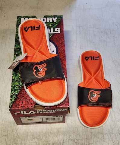 Baltimore Orioles Sandals memory foam women's 8 NWT Cover