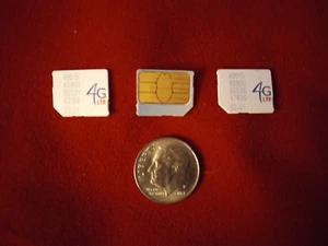 Lot of 3 U.S. Cellular CDMA Micro Size Sim Cards NOT FOR ACTIVATION! *READ INFO! - Picture 1 of 1