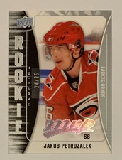 2009-10 UD Upper Deck MVP Super Script 24/25 Jakub PETRUZALEK RC Hurricanes #331