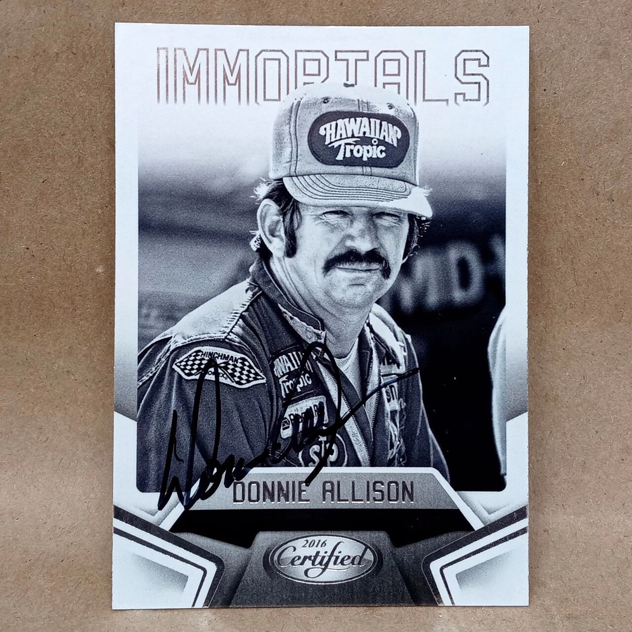 2016 Certified Racing #68 Donnie Allison SIGNED Autograph NASCAR Immortals Card