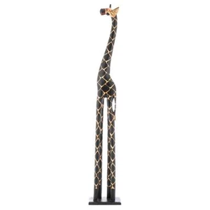 Deko Giraffe Holzfigur Skulptur Afrika Handarbeit Größe 150 cm dunkel - Bild 1 von 7