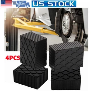 4x 3"inch Tall Solid Rubber Auto Lift Block Spacer Pad For Automobile Lifts - Bild 1 von 8