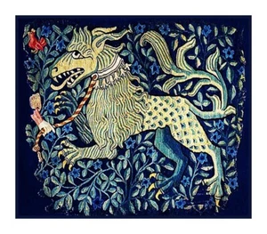 Medieval Gremlin Creature Detail Counted Cross Stitch Chart Pattern - Picture 1 of 5