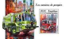 Fire Trucks Fire Engines MNH Stamps 2019 Central African S/S