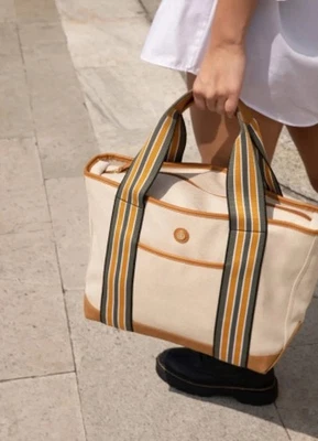 NEW | Paravel Cabana Canvas Tote | MEDIUM | Shandy - Image 1 of 4