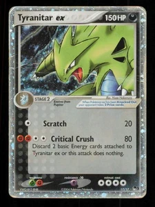 Pokemon Card Tyranitar ex 17/17 Pop Series 1 Holo Foil Vintage Rare HP 2004 - Picture 1 of 2
