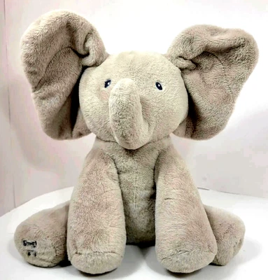 GUND Flappy Elephant Battery Operated Talking Toy Animated Singing Plush Works - Image 1 of 4