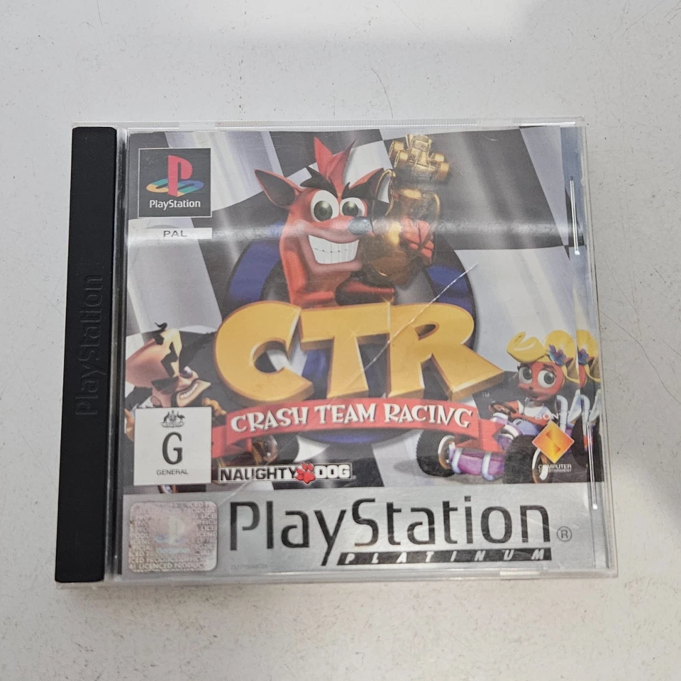 Crash Team Racing – PlayStation 1 Platinum – Complete - Tested – Retro Classic - Image 1 of 4
