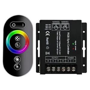 DC12V-24V 8A*3CH RGB Sync Controller Wireless Touch RGB Remote For RGB LED Light - Picture 1 of 11
