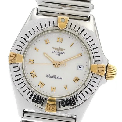 Reloj de cuarzo Breitling Calistino B52043 fecha esfera beige para dama_896170 Foto 1 de 4