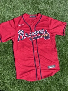 Men’s Medium Nike Atlanta Braves Blank Official Replica Alternate Jersey No Tags - Picture 1 of 12
