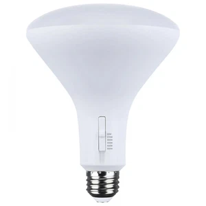 11 Watt BR40 LED - 27K/30K/35K/40K/50K CCT Selectable - Dim to Warm - White Fini - Picture 1 of 6