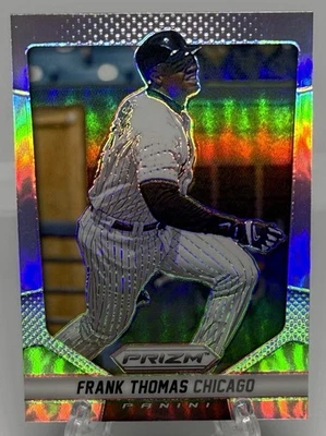 Panini Prizm Refractor Frank Thomas #162 2014 Chicago White Sox Salón de la fama Foto 1 de 2