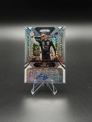 2024 Panini Prizm (NT) NASCAR Racing Kaz Grala WHITE SPARKLE #1/1 AUTO - Image 1 of 2
