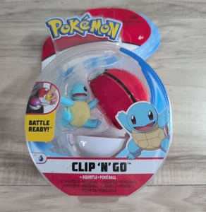 Pokemon Clip 'n' Go Squirtle & Poke Ball Action Figure Toy Battle Ready ! - Picture 1 of 7