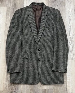 Vintage Harris Tweed Alexandre London Sport Coat Blazer 100% Wool Mens 2 Button - Picture 1 of 11