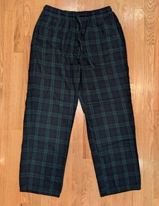 Pantalones para dormir LL Bean algodón tartán a cuadros pijama salón mediano regular 30" entrepierna - Imagen 1 de 9