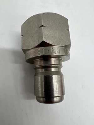 Parker SST-N4 Quick Connect Nipple, 1/2", 303 SS, 1/2-14 NPTF *Lot of (5)* (No B - Image 1 of 4