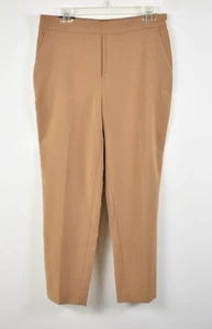 NWT BANANA REPUBLIC Brown Tan Tapered Pull-On Washable Ankle Pants 10 - Picture 1 of 4