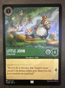 Little John - Camp Cook | Disney Lorcana Shimmering Skies | 71/204 | LÁMINA CASI NUEVA - Imagen 1 de 2