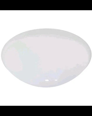 Hampton Bay Springview 52 in. Ceiling Fan Replacement White Glass Bowl