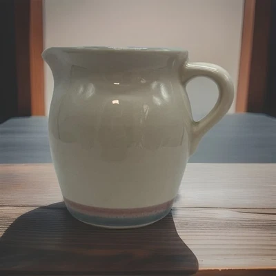 Jarra crema rosa Pfaltzgraff Aura - gres vintage EE. UU. - Cottagecore Foto 1 de 3