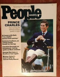PEOPLE November 11 1974 PRINCE CHARLES Salvador Dali George Harrison   - Picture 1 of 1