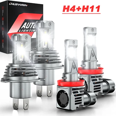 Faro antiniebla haz alto/bajo LED para Dodge Attitude 2015-2019 4x bombillas Foto 1 de 4