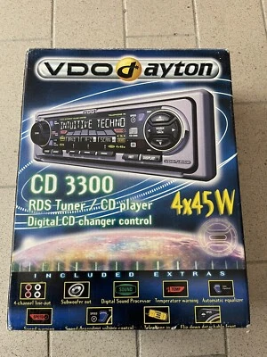 vdo dayton CD 3300 Car Stereo OVP (NEW) "Youngtimer car stereo" - Immagine 1 di 4