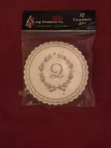 12 Vintage Sorg Products Untersetzer Ligonier Indiana ungeöffnete Verpackung Neu im Karton - Bild 1 von 2