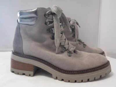 Gentle Souls By Kenneth Cole Mujer 8 M Brooklyn Senderismo Grueso Taco Botín Gris Foto 1 de 4