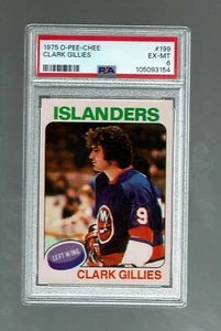 1975-76 OPC. Clark Gillies. rookie #199 PSA 6 - Bild 1 von 2