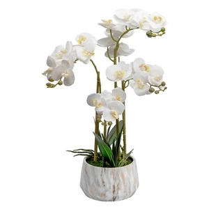 60cm Artificial Plant Fake Silk Orchid Flower Potted Home Party Garden Decor - Picture 1 of 8