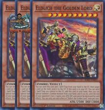 Yugioh! 3x Eldlich the Golden Lord Alternate Art RA01-EN019 Super Rare 1st Ed NM