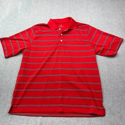 Camisa de golf Palm Beach para hombre grande rendimiento roja manga corta polo de golf Foto 1 de 4