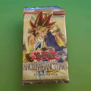 [1] Yugioh TCG pack of 9 Cards! SEALED Ancient Sanctuary 1st Ed. Booster Pack  - Picture 1 of 2