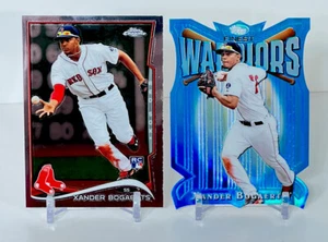XANDER BOGAERTS Lot of 2 2014 RCs! Finest Warriors DC Refractor & Topps Chrome!! - Picture 1 of 4