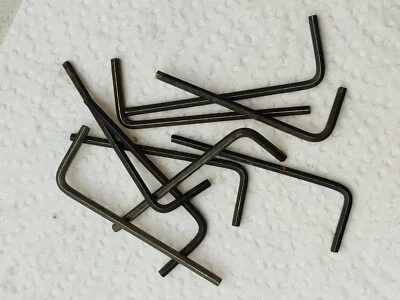 TWO (2)   Allen Wrench .093" 3/32" SAE Short Arm Hex Keys USA NEW black/silver - Image 1 of 4