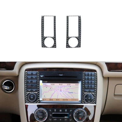 Cubierta lateral interior de fibra de carbono para consola de radio para Mercedes-Benz R320/350 Foto 1 de 4