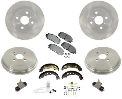 Para Toyota Yaris 15-18 Disco Rotores Pastillas Tambores Zapatas de Freno Muelles Cilindros 10 piezas Foto 1 de 4