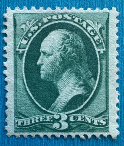 US Stamps Scott 158 1873 3c Washington Continental Bank Note unused no gum - Picture 1 of 2