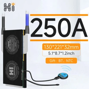 LiFePo4/Li-ion 4S/16S 12V-48V 250A/300A Smart BMS Common Port Balance+Bluetooth - Picture 1 of 17