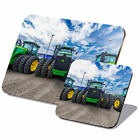 1x Cork Placemat & Coaster Set - Green Farm Tractors Farmer #15545