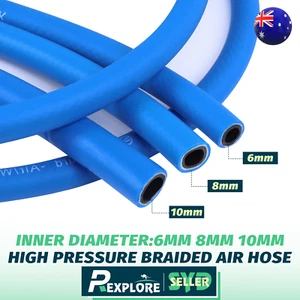 Flexible Rubber Braided Hose Industrial Hydraulic High Pressure Braided Air Hose - Picture 1 of 11