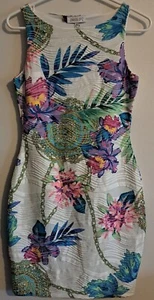 Neu mit Etikett Jennifer Lopez Bodycon-Kleid mit Blumenmuster Größe Extra Small  - Bild 1 von 5