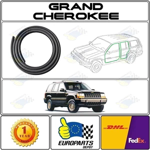 Jeep Grand Cherokee ZJ (1993-1998) 4-Piece Rubber Door Seal Weatherstrip Set - Picture 1 of 13