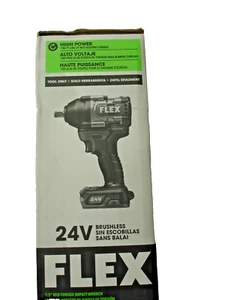 24V FLEX  1/2" Cordless Mid Torque Brushless Impact Wrench 750 Ft-Lbs Tool Only - Picture 1 of 4